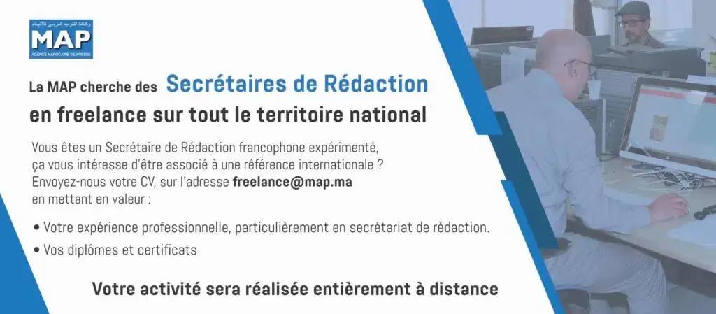 MAP recrute des Secrétaires de Rédaction (Freelance)