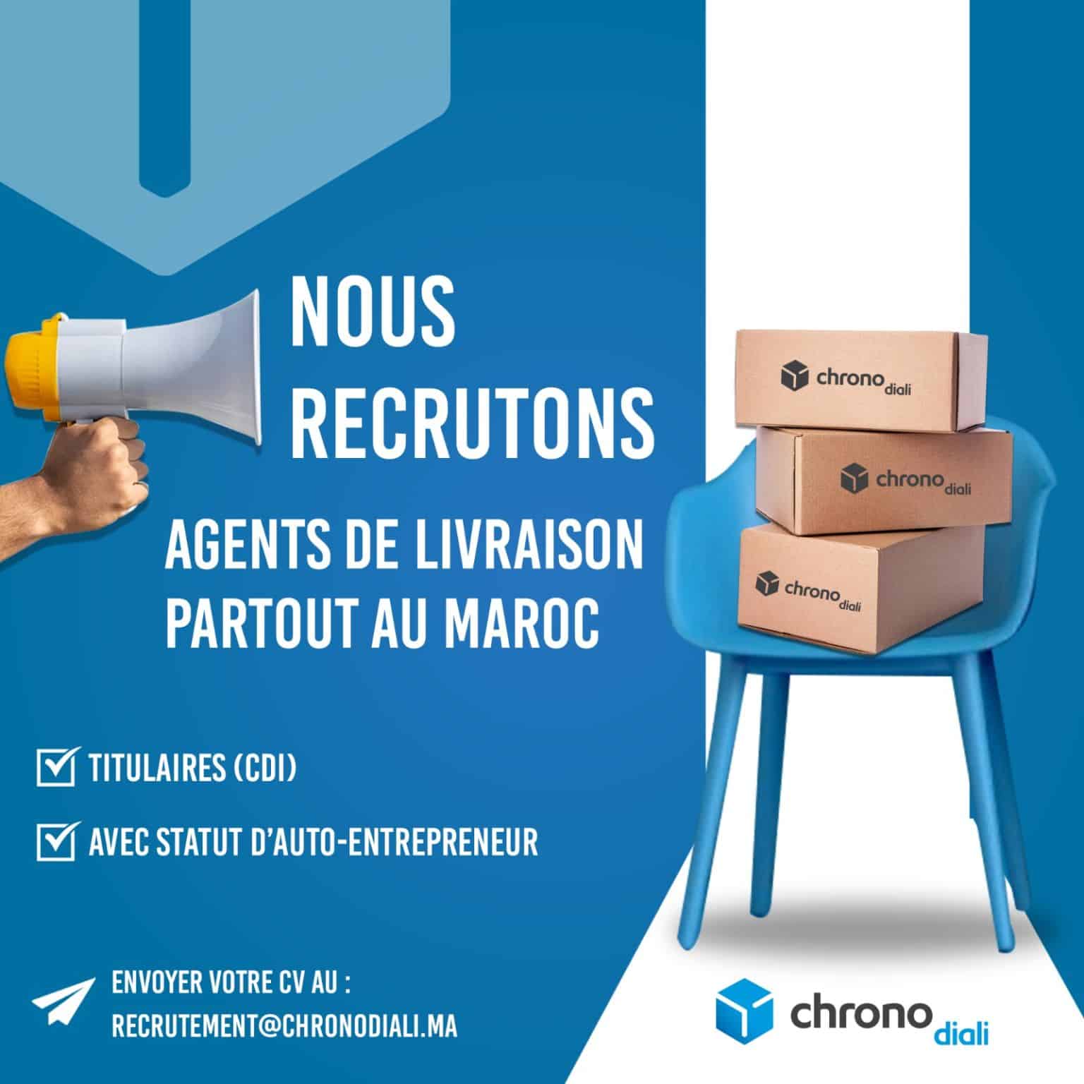 Chrono Diali recrute des Agents de Livraison