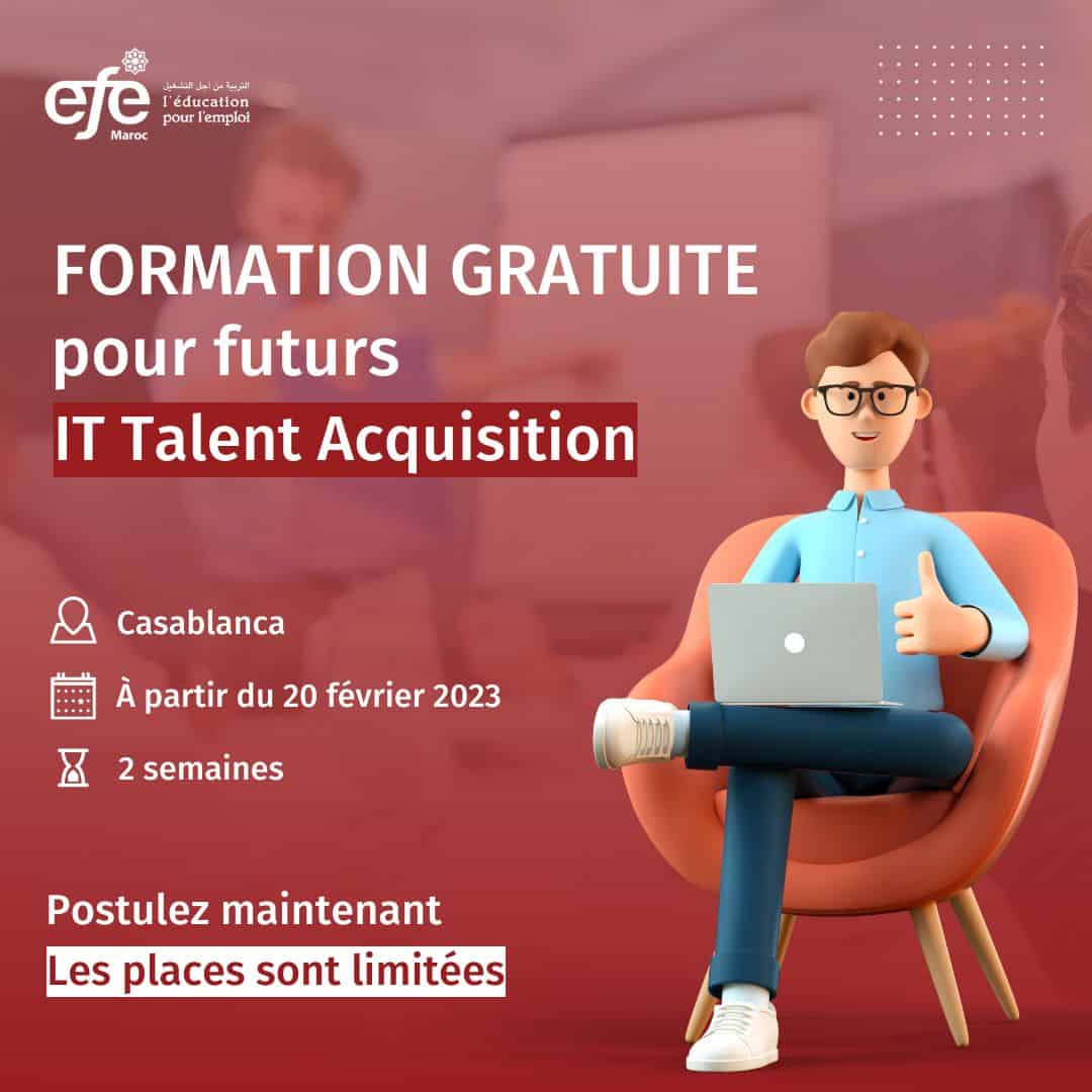 Formation Gratuite IT Talent Acquistion par EFE Maroc