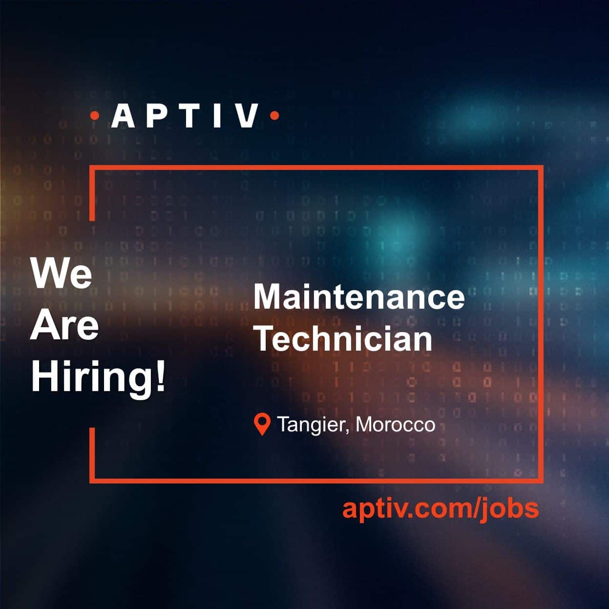 Aptiv recrute des Techniciens Maintenance