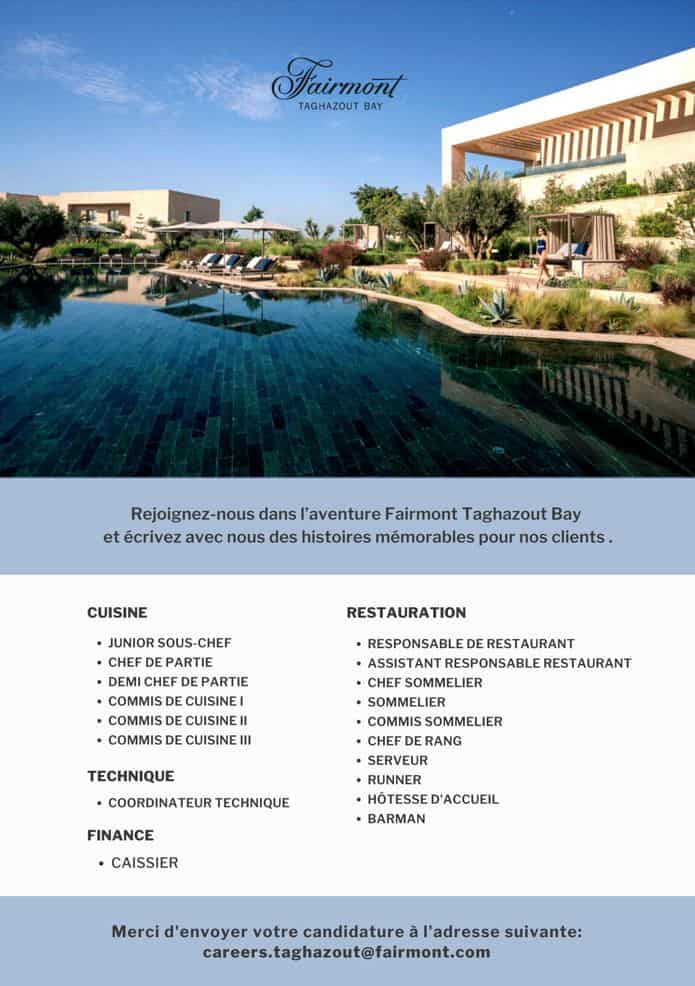 Campagne de Recrutement Fairmont Taghazout Bay 2023