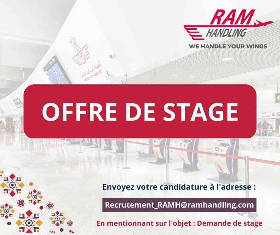 RAM Handling recrute des Stagiaires