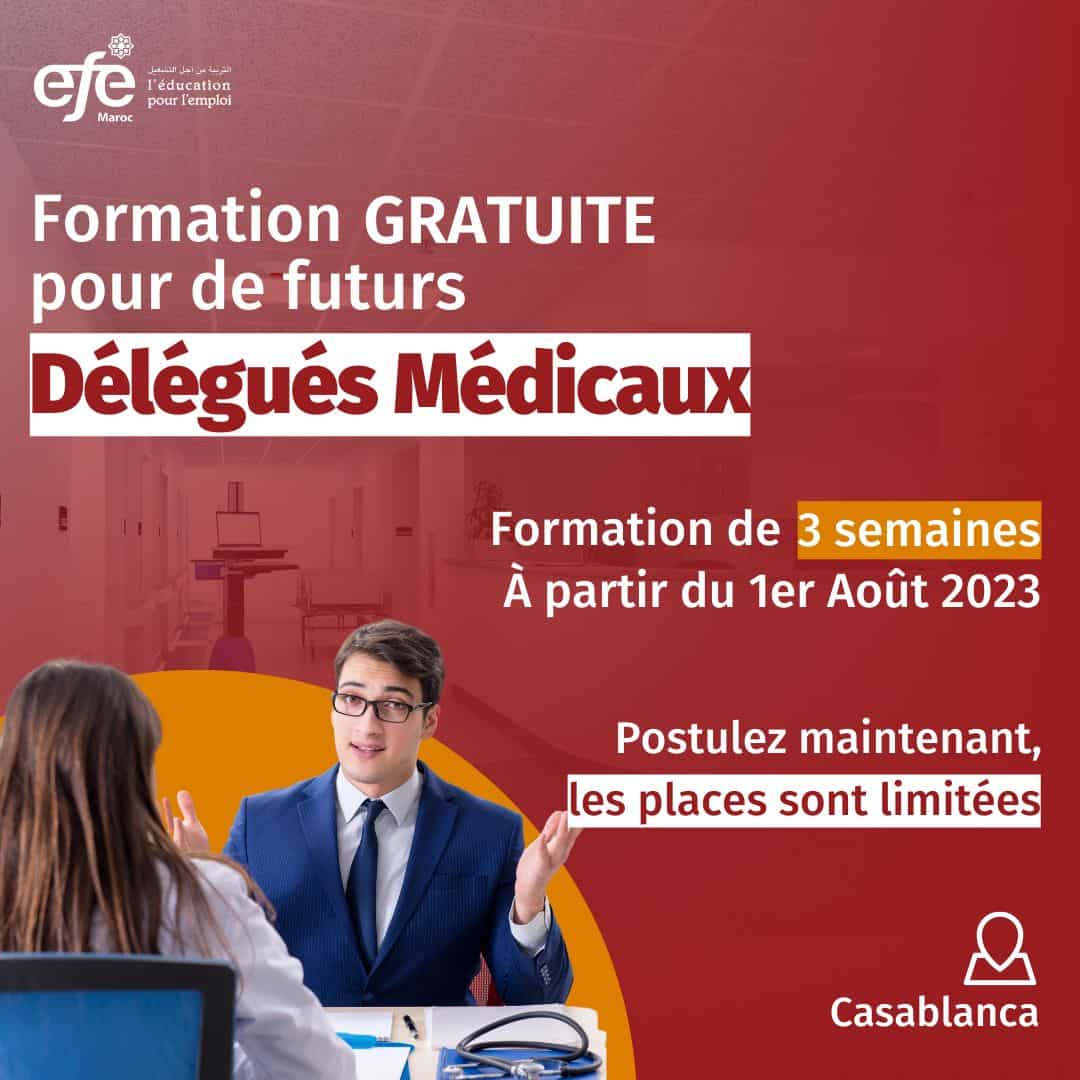 EFE Maroc propose une Formation Gratuite pour de Futurs Délégués Médicaux