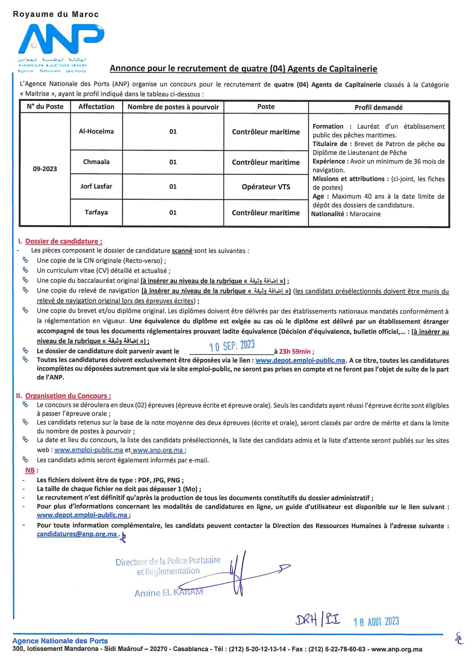 Concours ANP