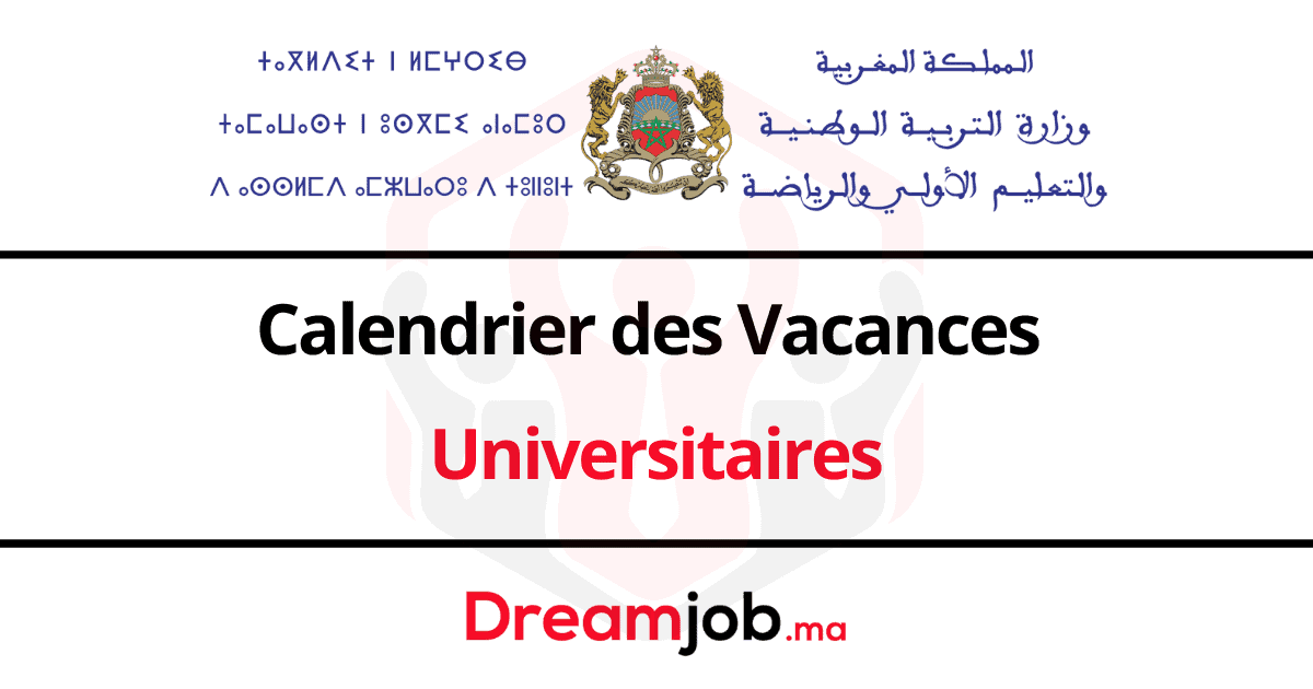 Calendrier Vacances Universitaires